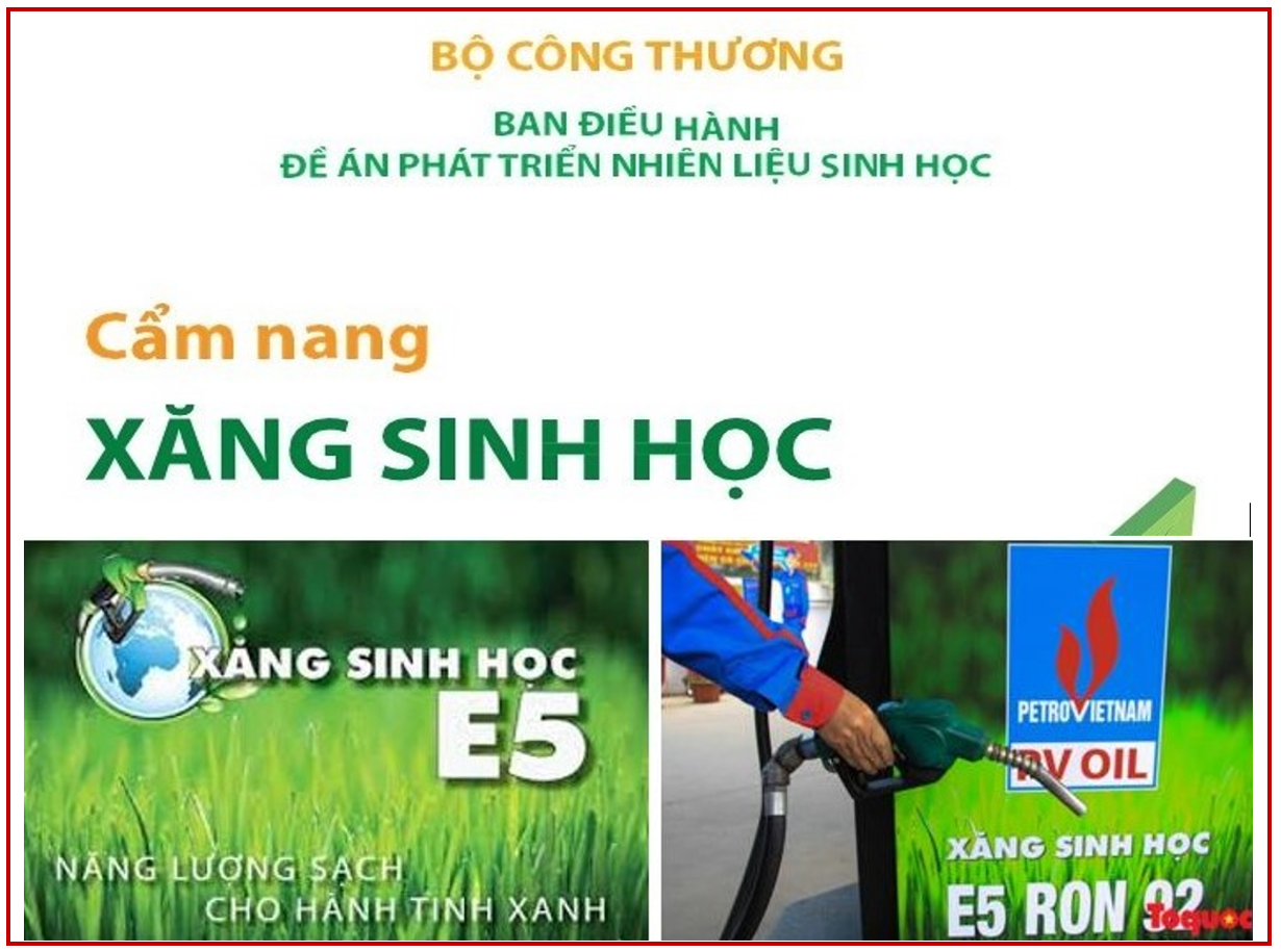 CHÍNH SÁCH XĂNG E5, E10 LÀ CÓ HẠI CHO ĐẤT NƯỚC